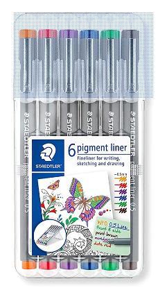 88800008170 Pen Pigment Liner Set/6 Colours