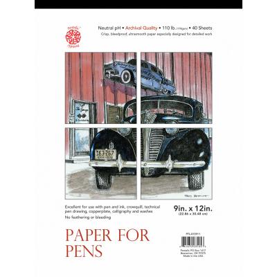 Pad Paper For Pens 9x12  40/Sht