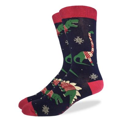 Sock Mens Christmas Sweater Dinosaurs