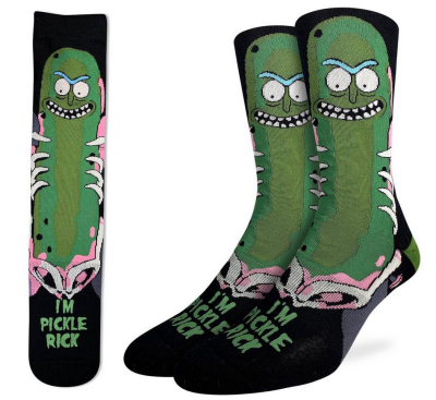Sock Men's Pickle Rick
